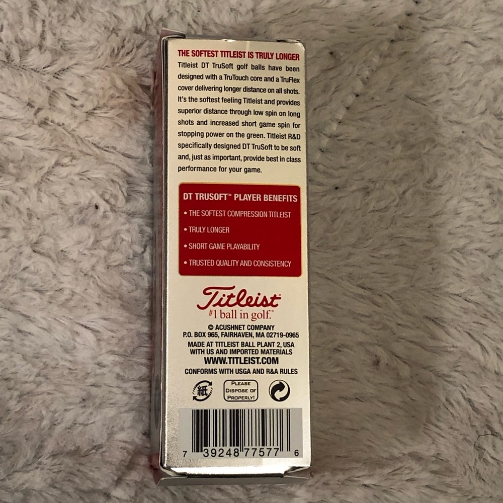 Titleist DT Trusoft Nevada Army National Guard Golf Balls 1 Sleeve 3 Ball Pack - Picture 4 of 5